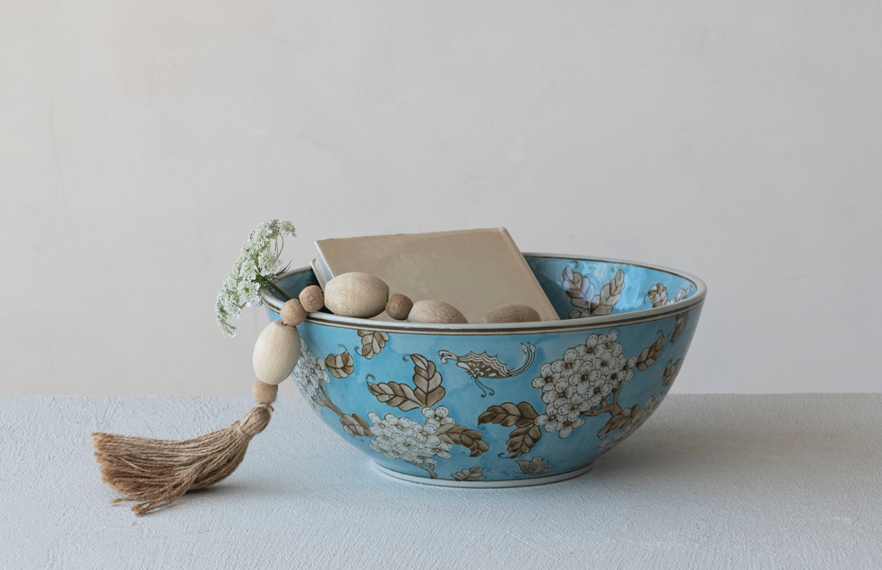 Cherry Blossom Serving Bowl