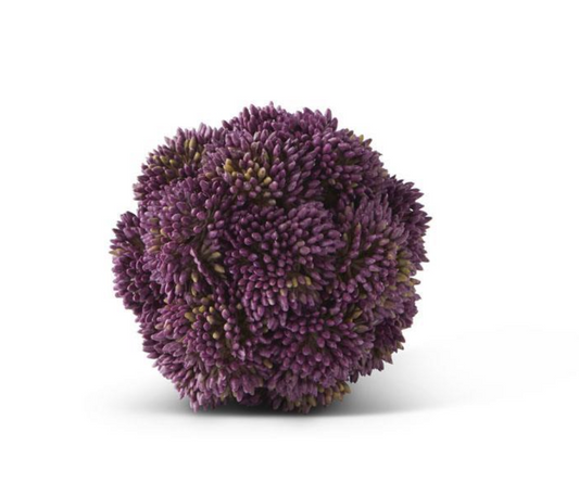 4" Purple Sedum Ball