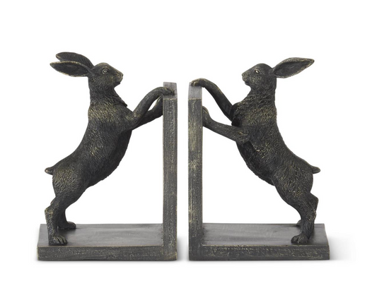 Set of Rabbit Bookends