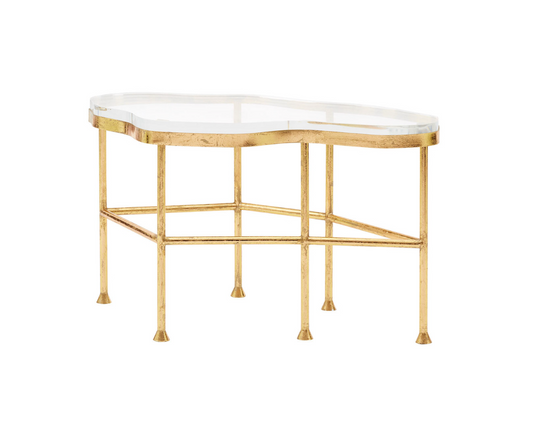 Acrylic & Gold Leaf Table