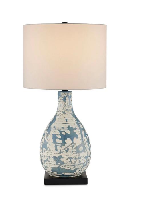 Ostracon Blue Table Lamp - Pair