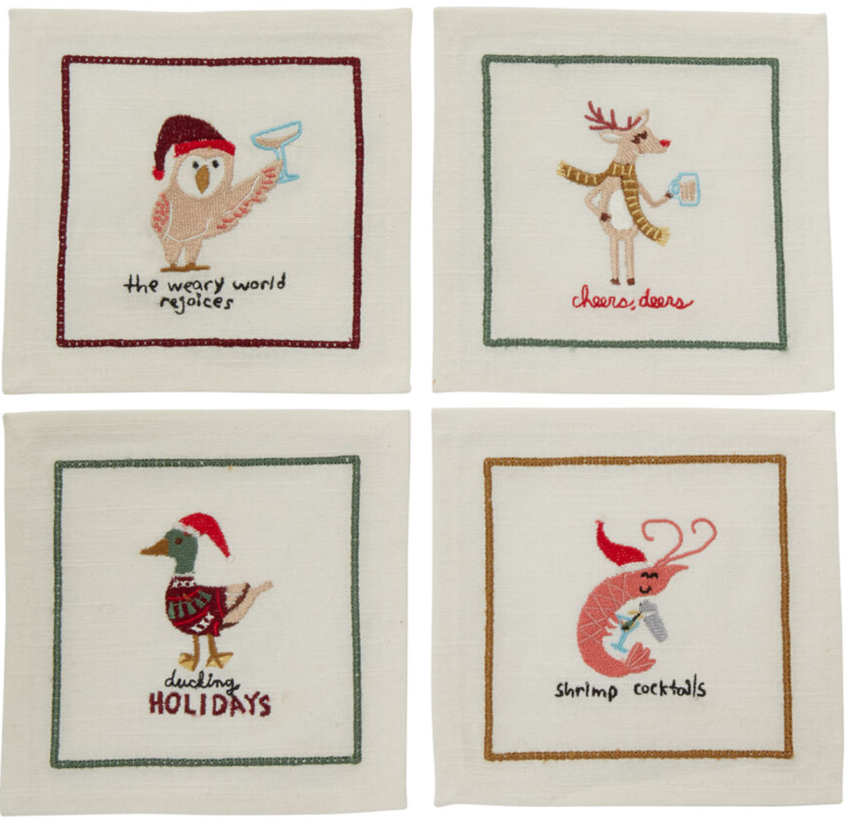 Tipsy Critters Cocktail Napkins