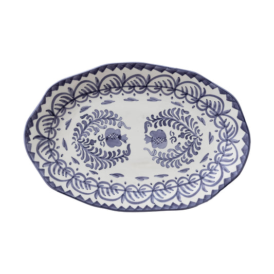 Stoneware Platter - Hand Painted