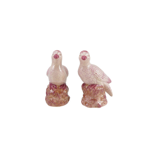 Hand-Painted Stoneware Bird